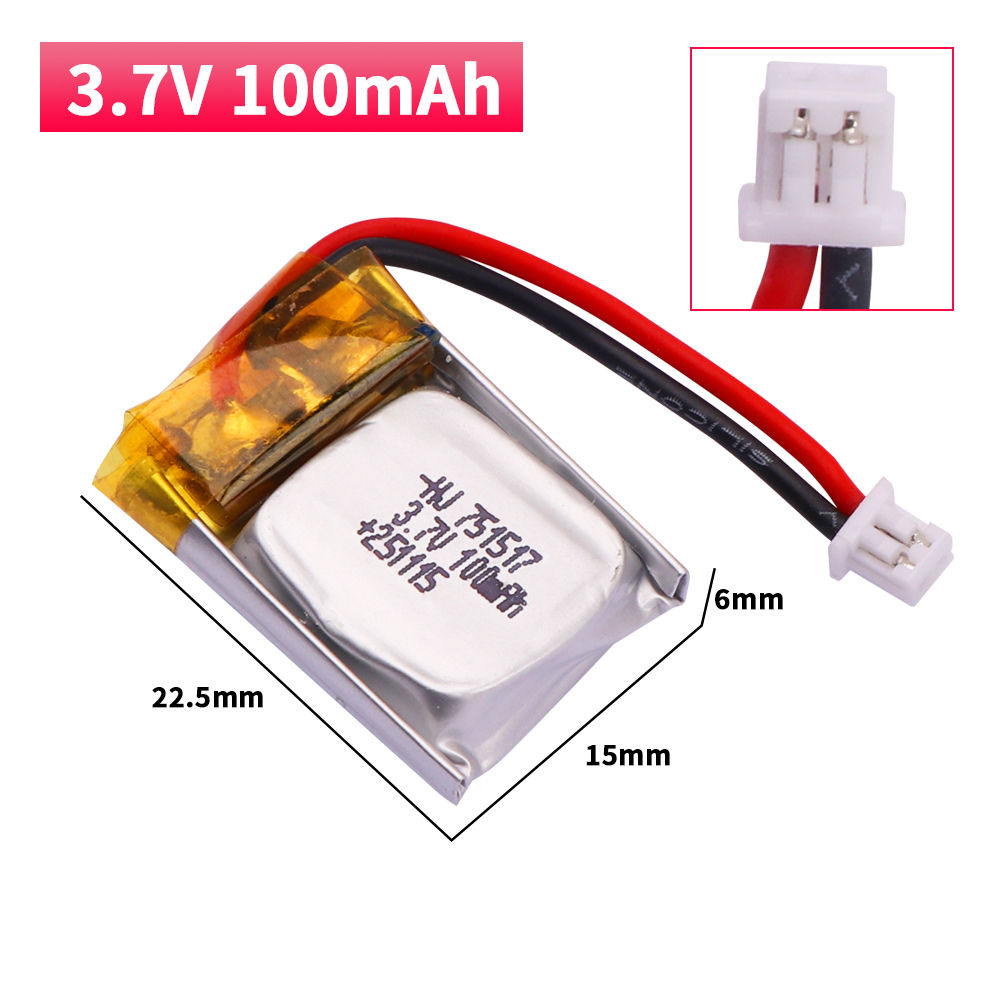 100mah 3.7V Lipo Battery FQ777 - Drone Fq777 Rc Quadcopter recensie en prijs
