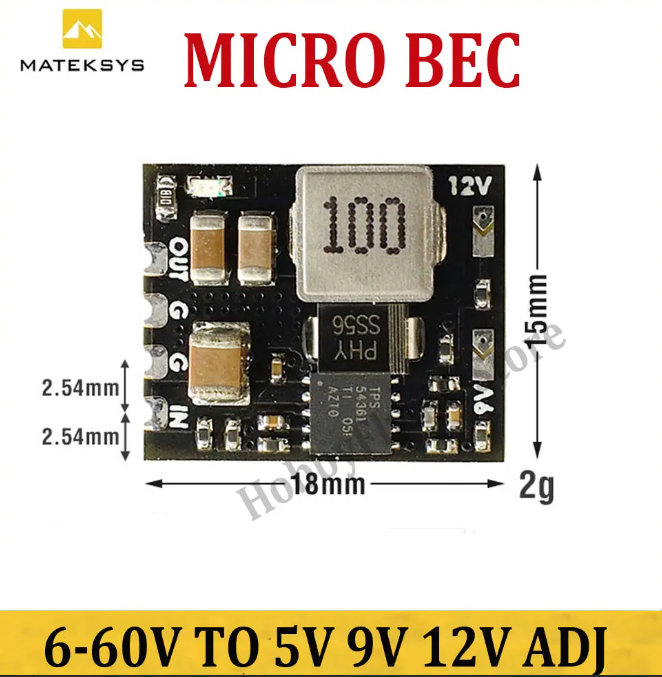 1-5pcs Matek Micro BEC 6-60V t - Micro Fpv Quad recensie en prijs