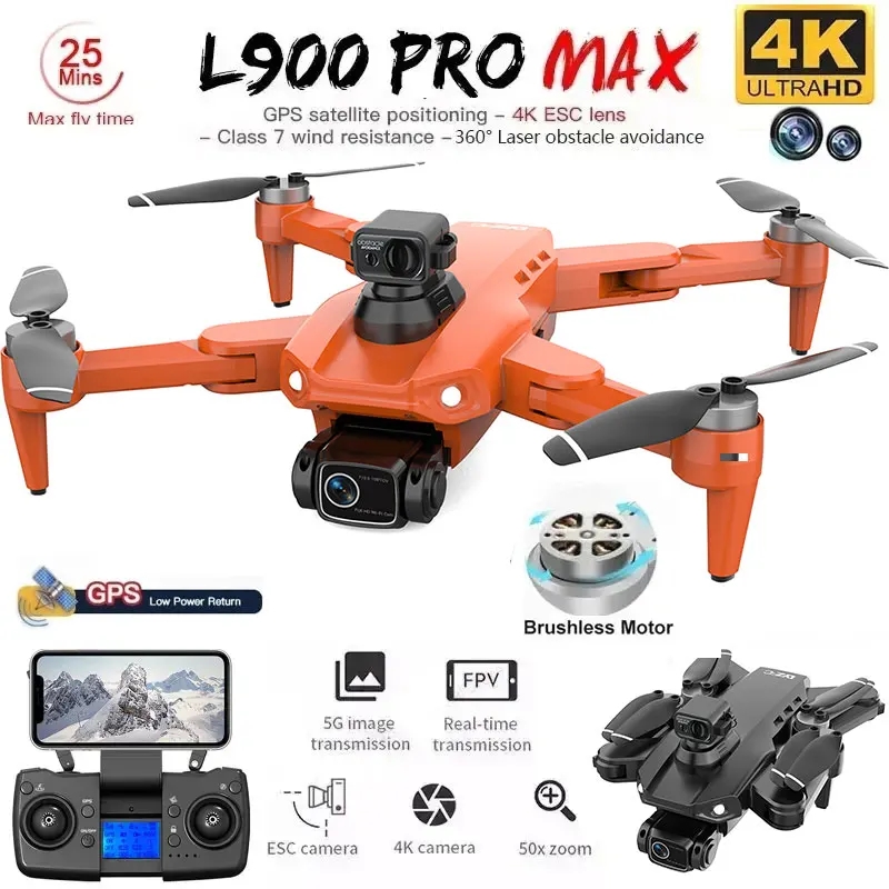 L900 Pro MAX GPS Drone 4K Prof - Drone Rc Team City recensie en prijs