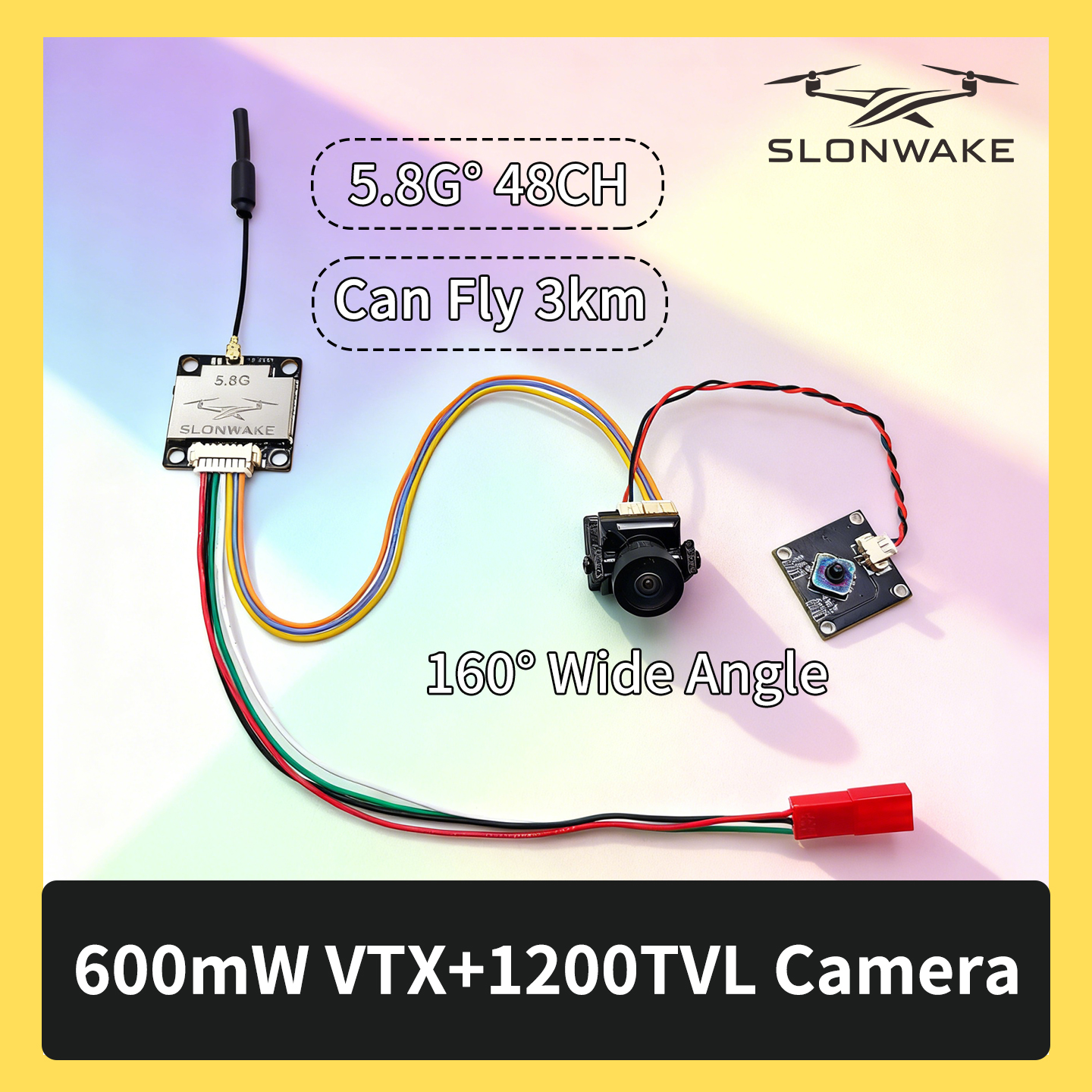 SLONWAKE 5.8G 600mW 7-24V FPV  - Drone Rc With Camera recensie en prijs