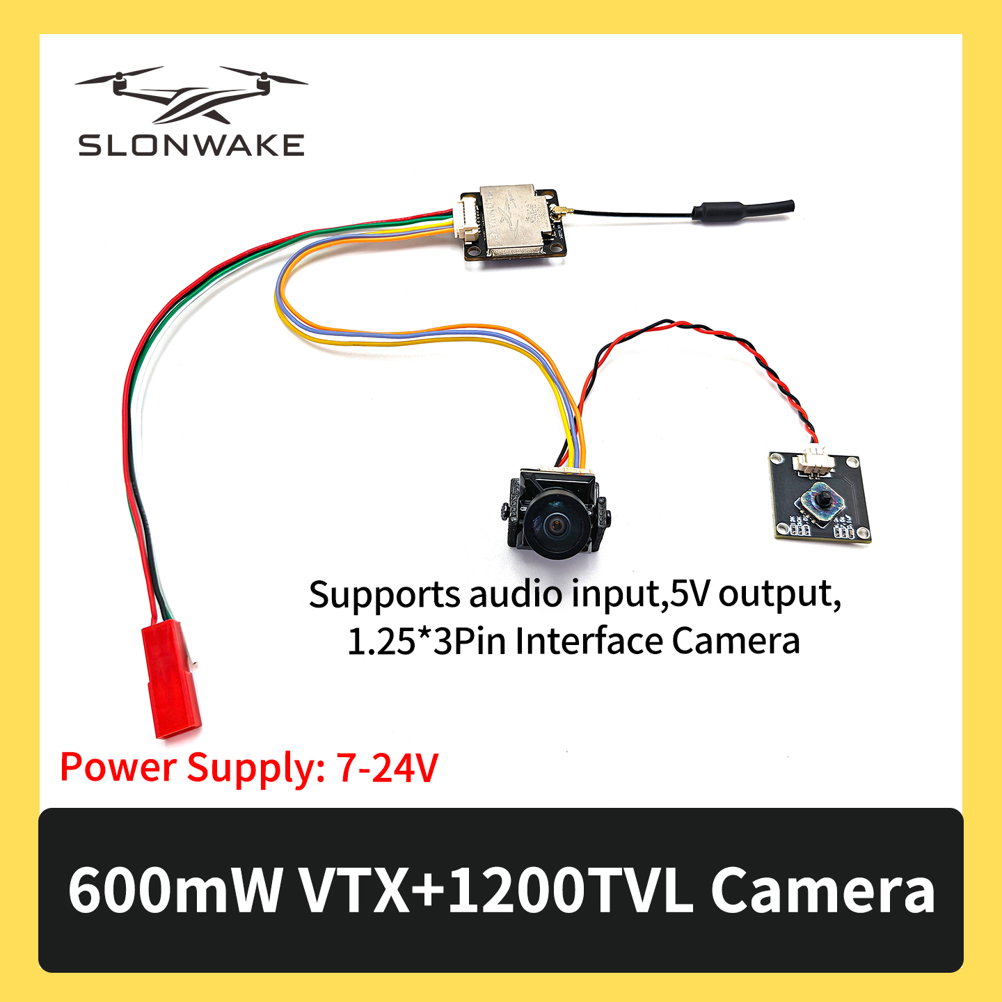 SLONWAKE 5.8G 600mW 7-24V FPV  - Drone Rc With Camera recensie en prijs