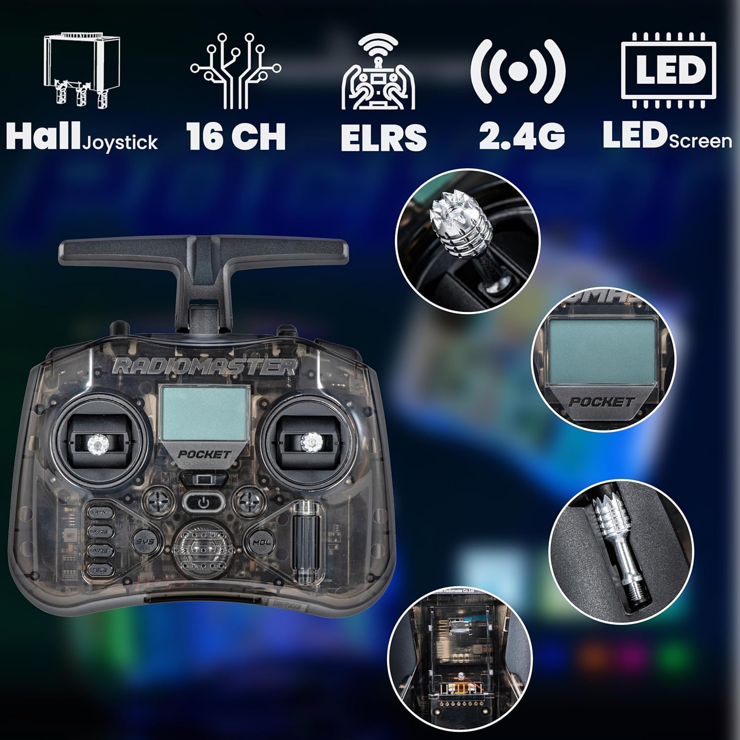 RadioMaster POCKET P16 2.4G Ra - Joystick Rc Drone recensie en prijs