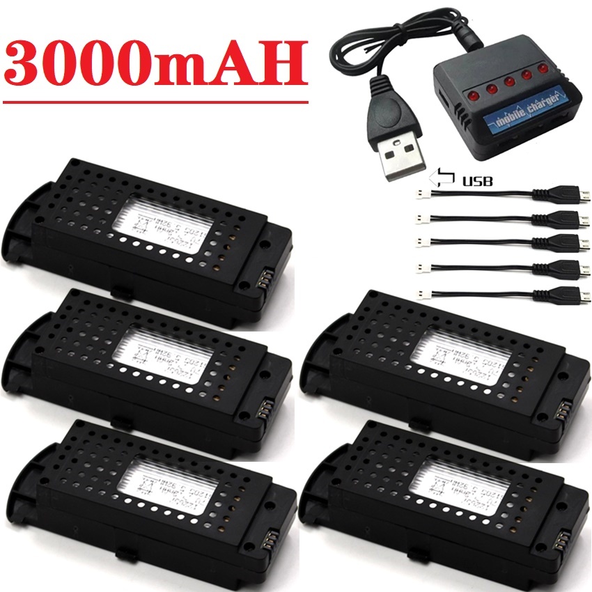 Q6 Drones Battery 3.7V 3000mAh - Drone Zll Rc recensie en prijs