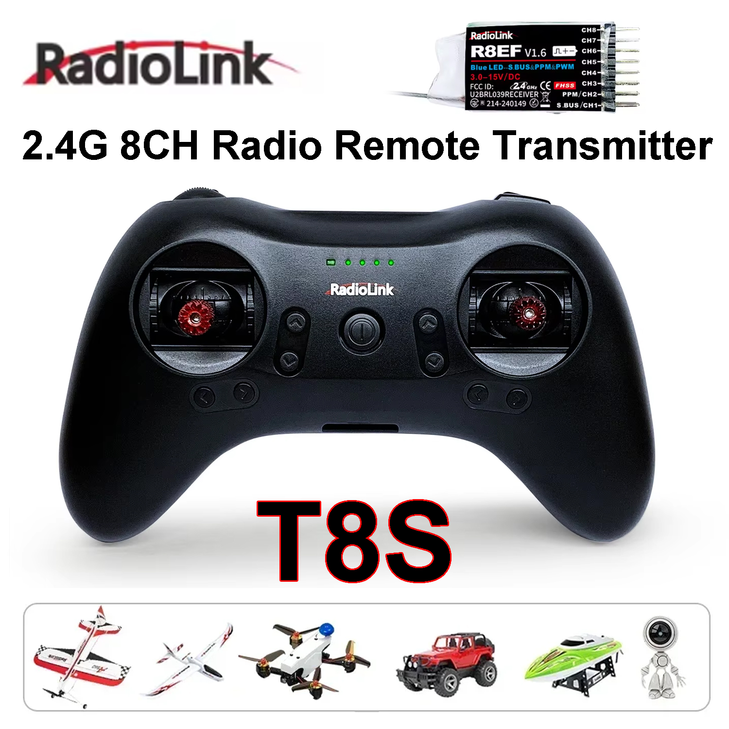 Radiolink T8S 2.4G 8CH Radio R - Drone Rc Game recensie en prijs