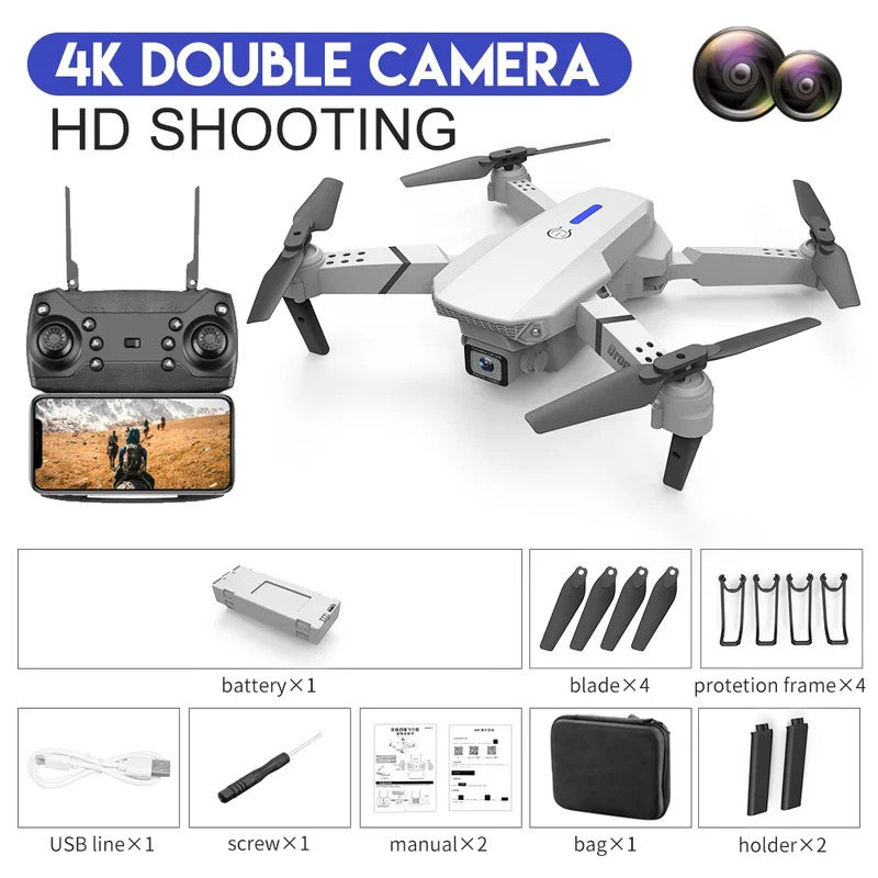 E88 ProIntelligent Folding Dro - Drone Rc Team City recensie en prijs