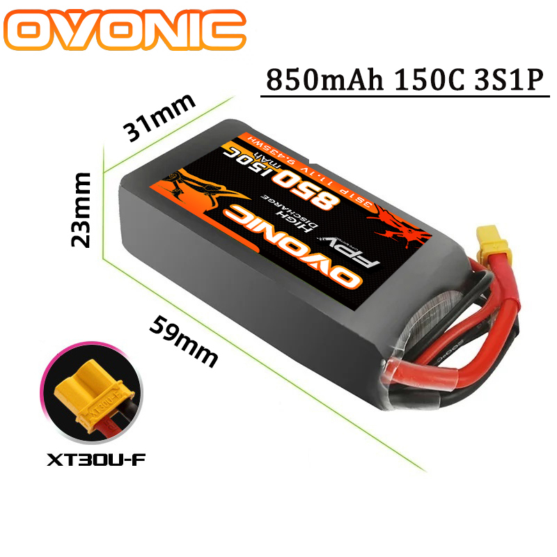 OVONIC 850mAh 11.1V 95C Lipo B - Drone Zll Rc recensie en prijs