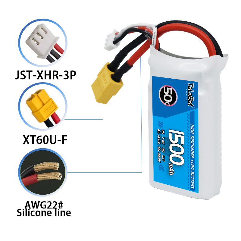 3Pcs TalaBat 50C 1500mAh 7.4V  - Drone Zll Rc recensie en prijs