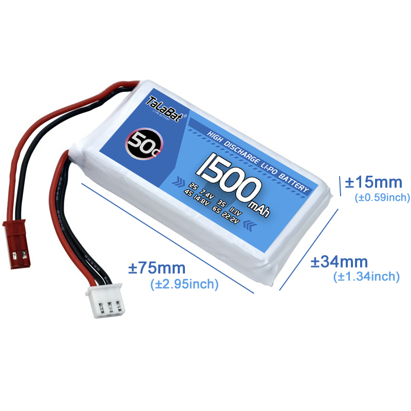 3Pcs TalaBat 50C 1500mAh 7.4V  - Drone Zll Rc recensie en prijs