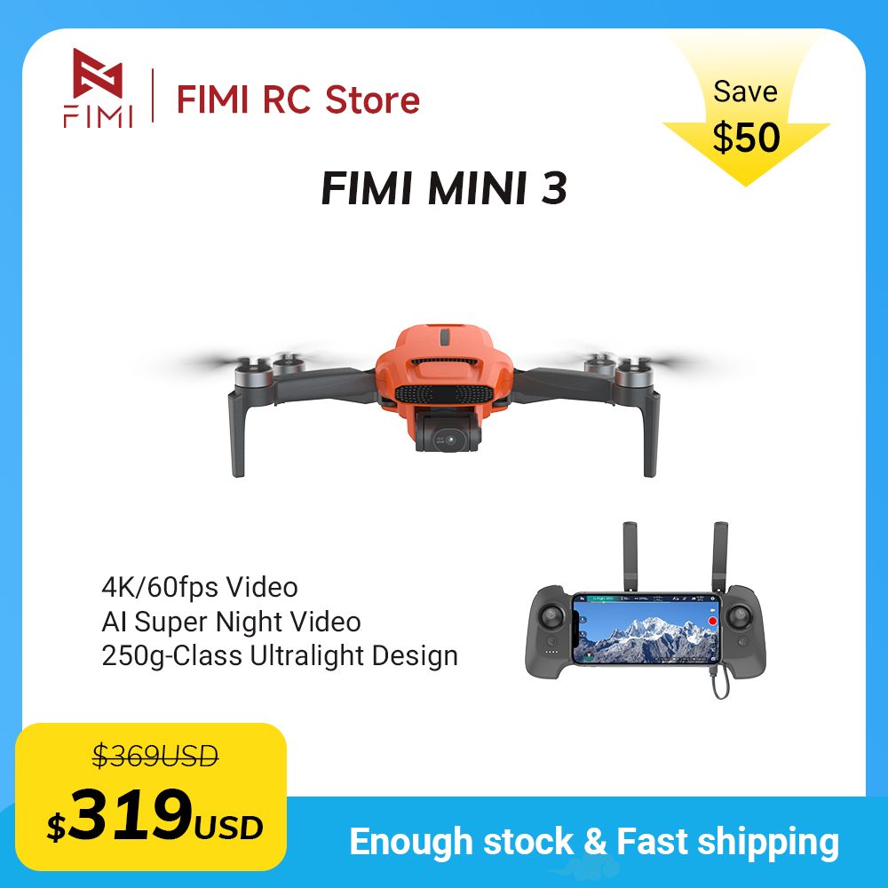 FIMI MINI 3 Camere drone 4K 60 - Drone Rc Team City recensie en prijs