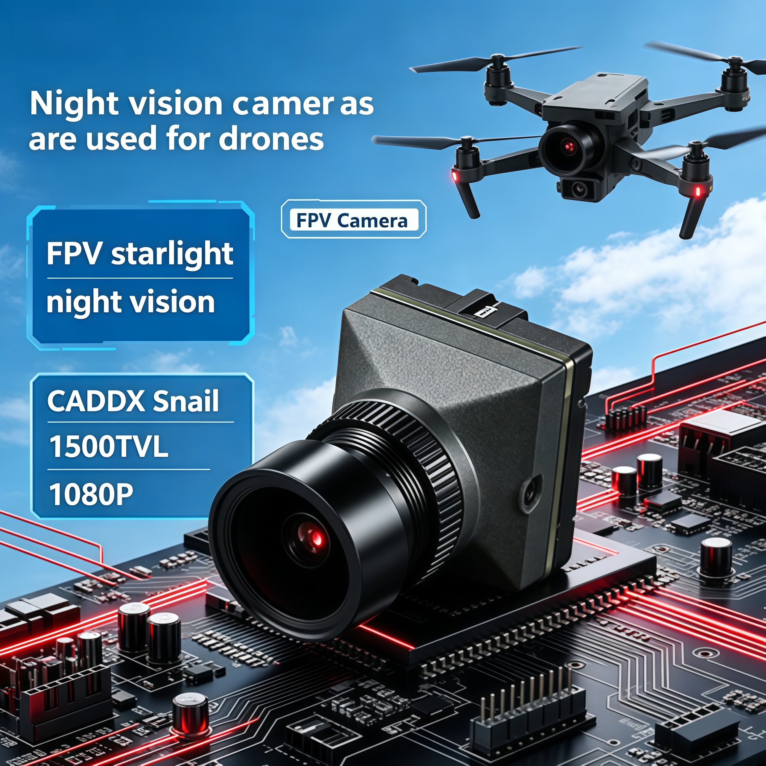 1500TVL HD CADDX Snail FPV Cam - Drone Rc With Camera recensie en prijs