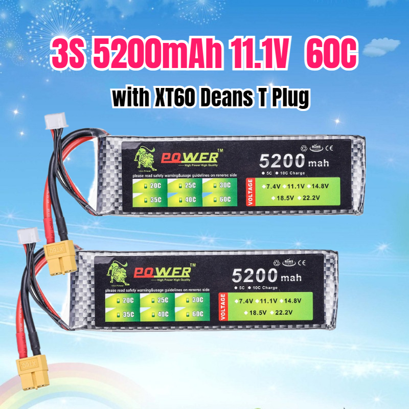 3S 5200mah 11.1V  60C Lipo Bat - Drone Zll Rc recensie en prijs